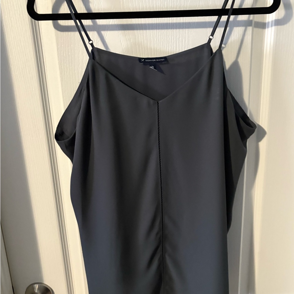 Denver Hayes Charcoal Strapless Dress